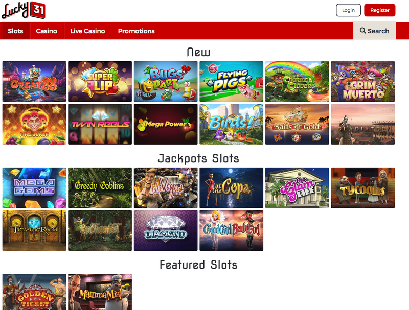 Avis sur le site Lucky31 Casino Avis sur le site Lucky31 Casino